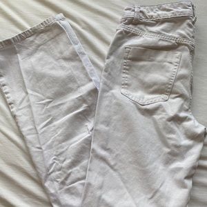 Zara White Denim Jeans
